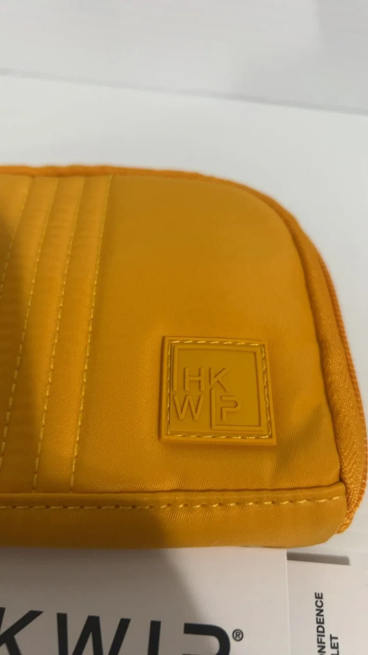 HKWP Yellow Small Zip Wallet